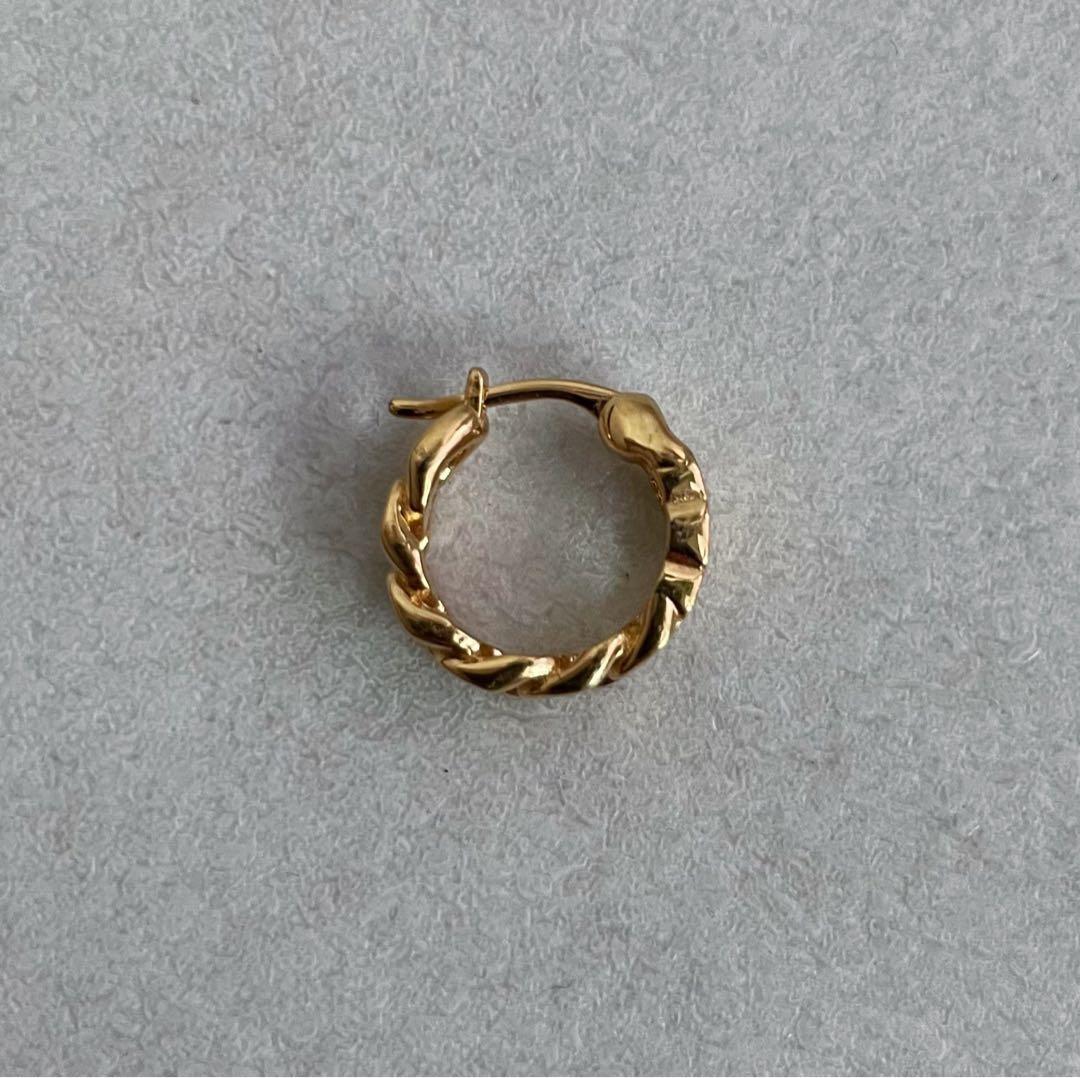 【CELINE】トリオンフ ゴールド ピアス 片耳