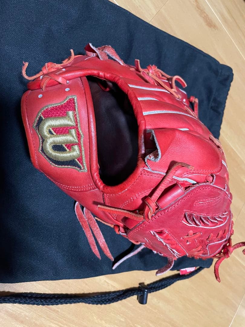 Wilson® stuff ウィルソン スタッフ 軟式 投手用グローブ Red