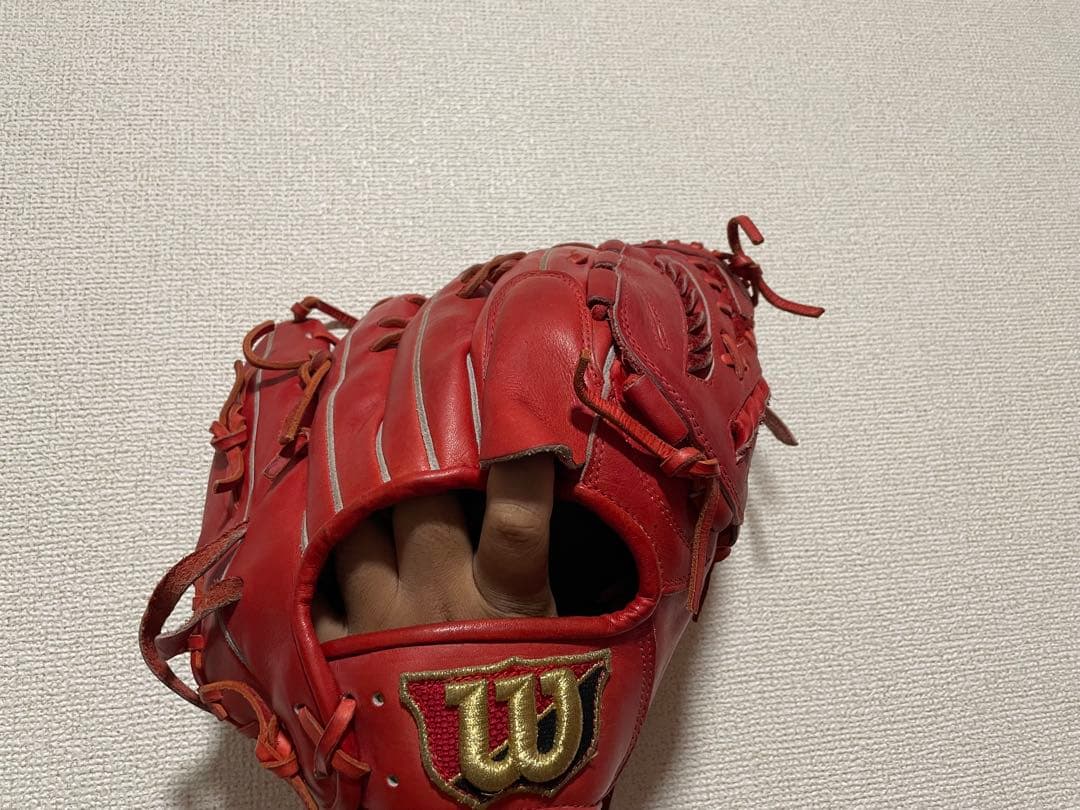 Wilson® stuff ウィルソン スタッフ 軟式 投手用グローブ Red