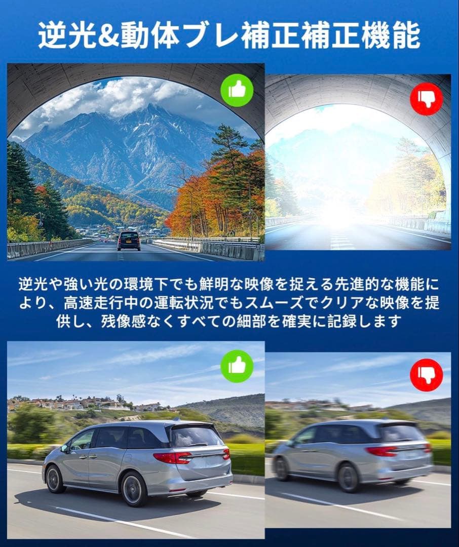 未使用品　AUTO-VOX V5PRO ドライブレコーダー　純正ミラー交換型