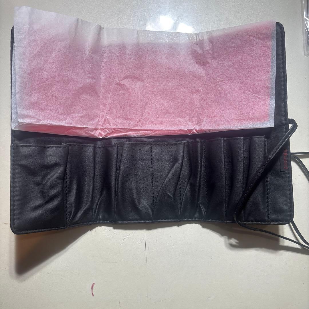 熊野筆　コスメ堂 メイクブラシ8本 セット　革ケース付き　新品未使用