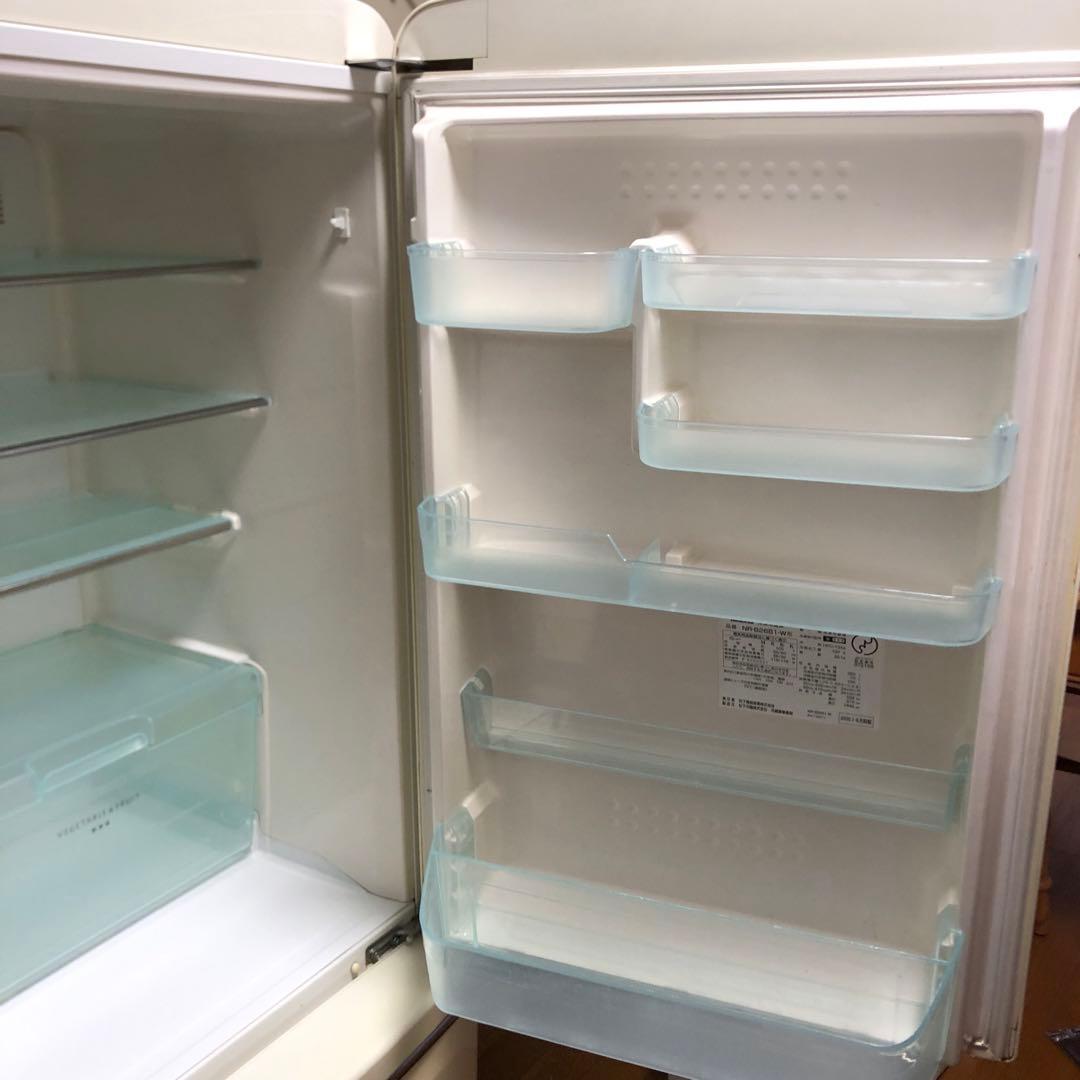 送料込みナショナルWiLL FRIDGE クリームホワイトレトロ冷蔵庫　260l