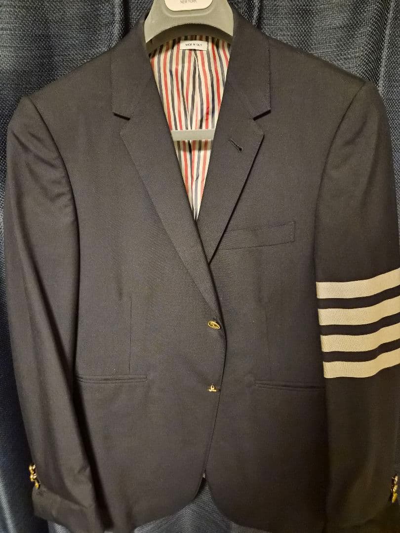 Thom Browne 4BARクラシックスポーツコート ネイビー