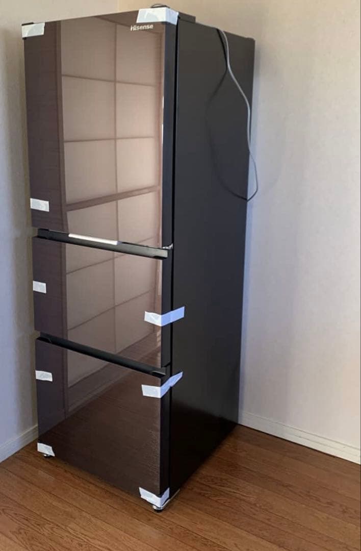 Hisense 282L ドア冷蔵庫 ダークブラウン
