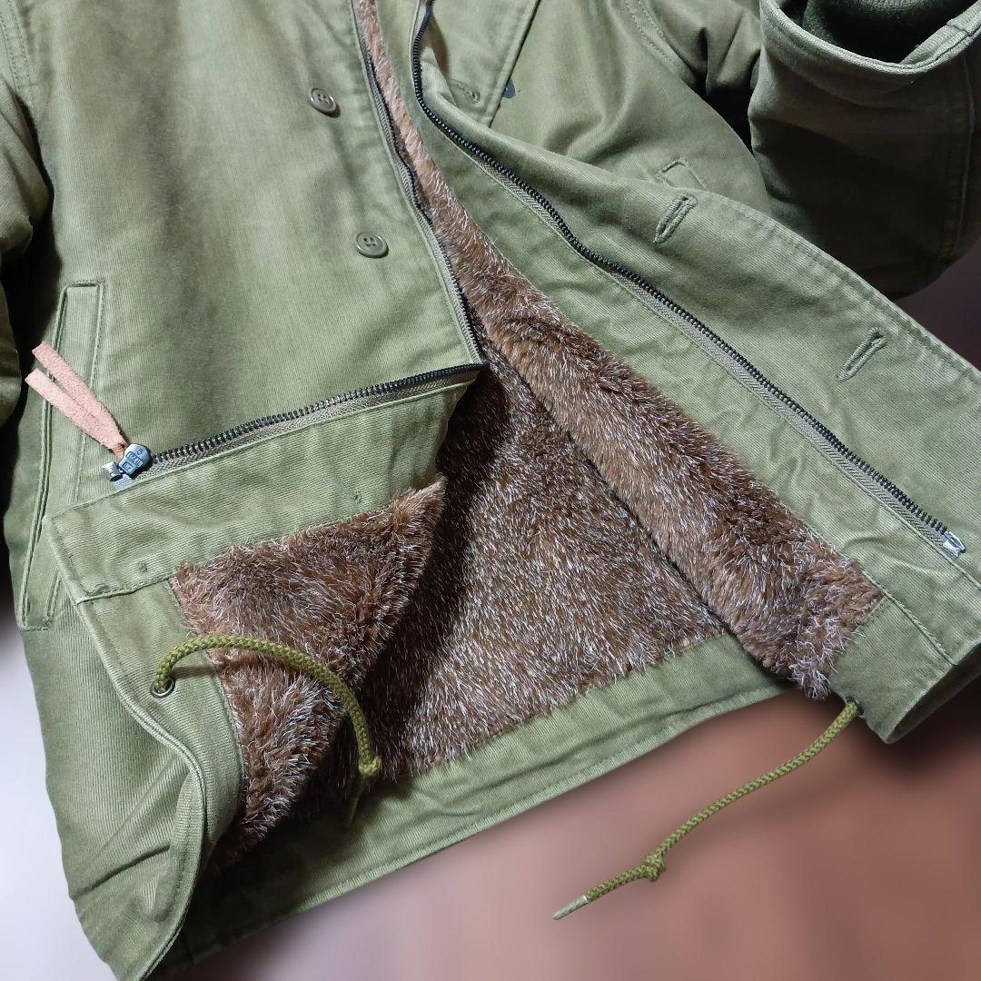 ヒューストン HOUSTON N-1デッキ ジャケット オリーブ　サイズ36