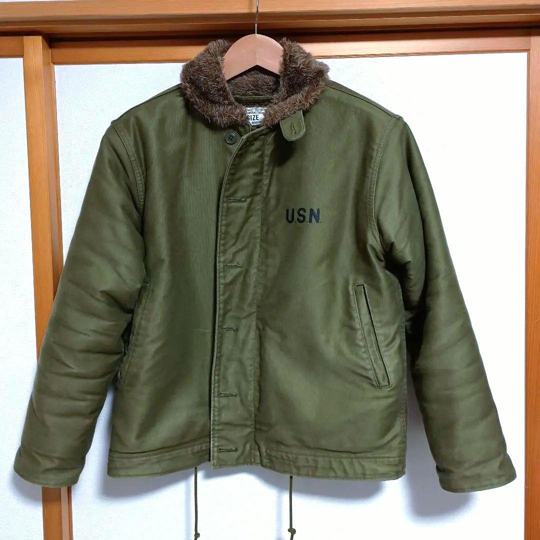 ヒューストン HOUSTON N-1デッキ ジャケット オリーブ　サイズ36