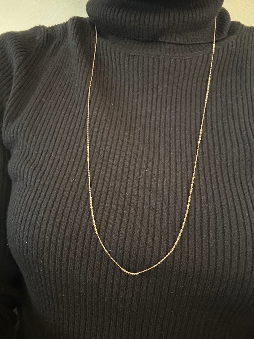 ete⭐︎K18⭐︎ゴールドロングネックレス