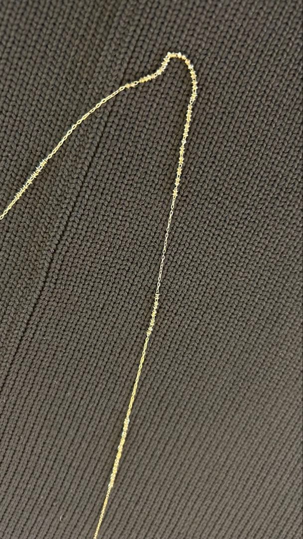 ete⭐︎K18⭐︎ゴールドロングネックレス