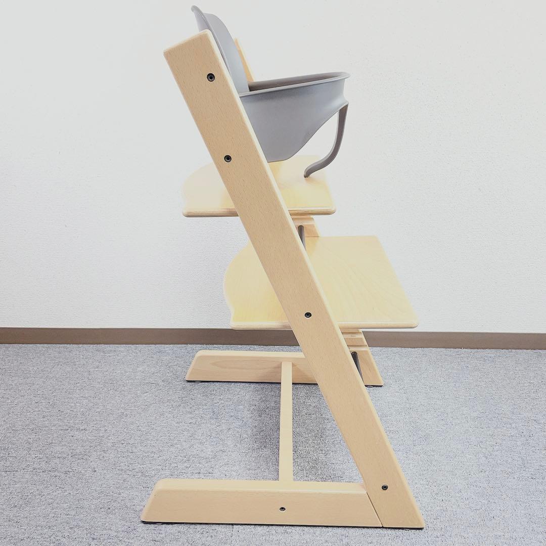 STOKKE TRIPP TRAPP ナチュラル No.4 ベビーセット付き