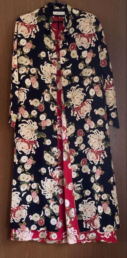 くーみんカネコイサオワンピース菊の和柄２点