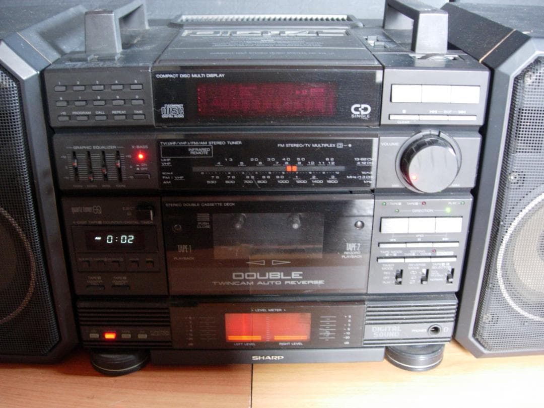 SHARP LIVE MINI CD-X15 通電確認済 ジャンク扱い