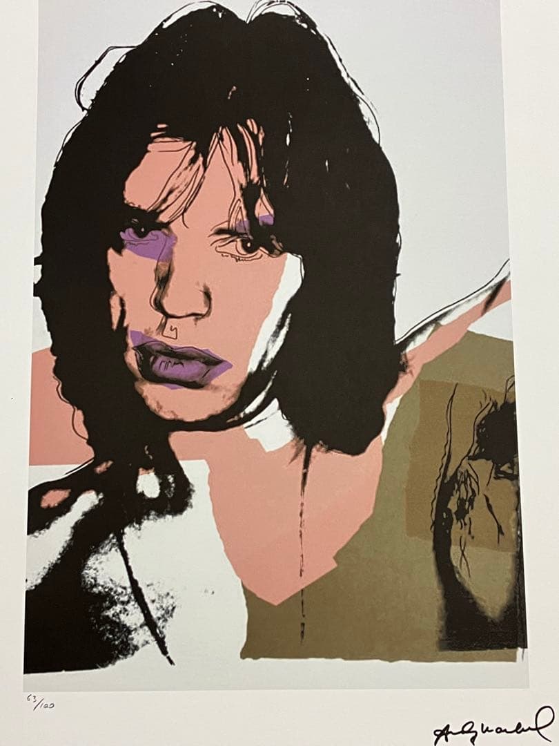 D*r様 限定100枚 アンディ・ウォーホル リトグラフ ミック・ジャガー【送料