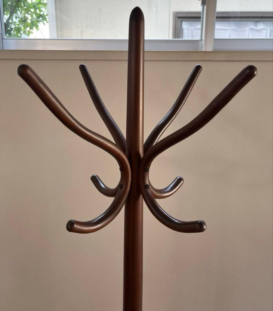 秋田木工　コートハンガー　曲木　レトロモダン　北欧スタイル　ヴィンテージ