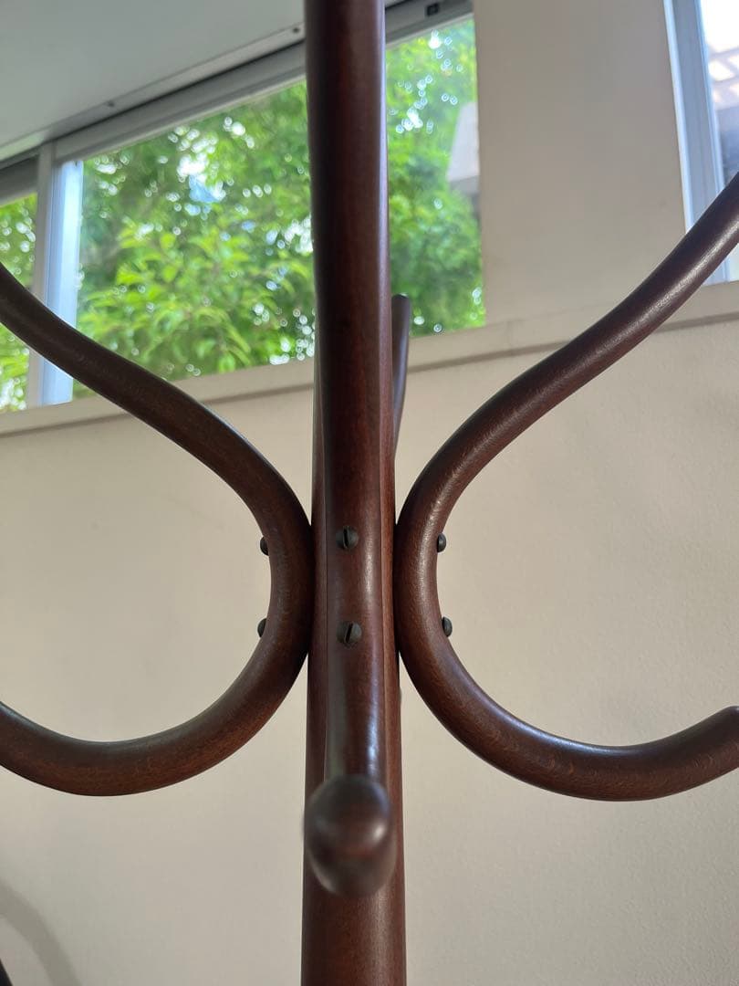 秋田木工　コートハンガー　曲木　レトロモダン　北欧スタイル　ヴィンテージ