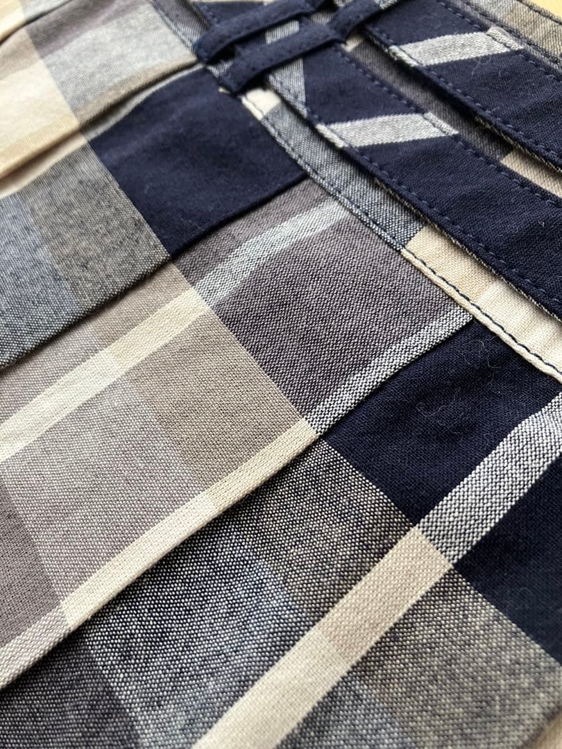 BURBERRY バーバリー チェック柄 プリーツスカート 巻きスカート ミニ