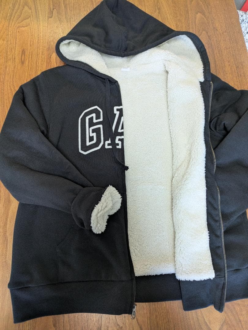 GAPロゴ　裏ボアパーカー