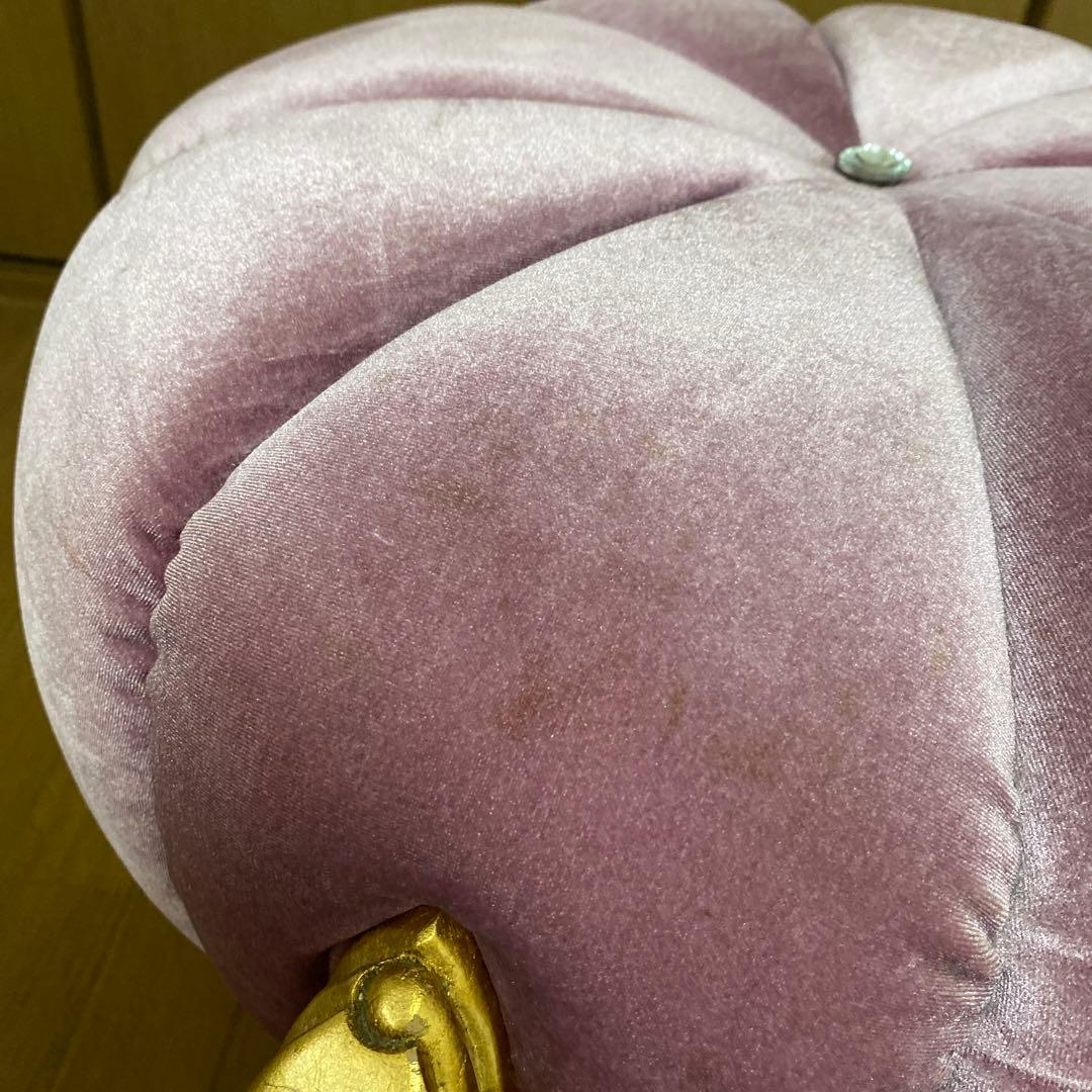 パンプキンスツール スツール パープル　紫　椅子 イス チェア 猫脚