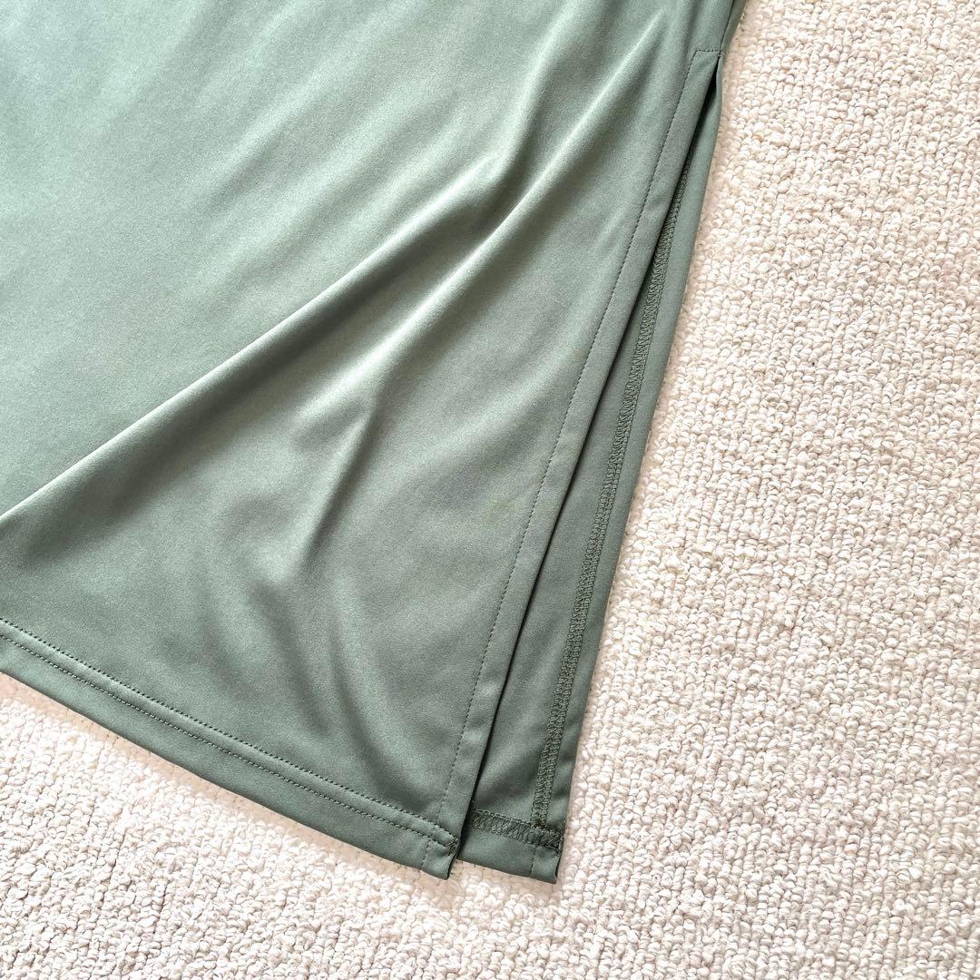 【幻の完売商品！着用１回】pinue ピヌエ シフォンドレス オリーブグリーン