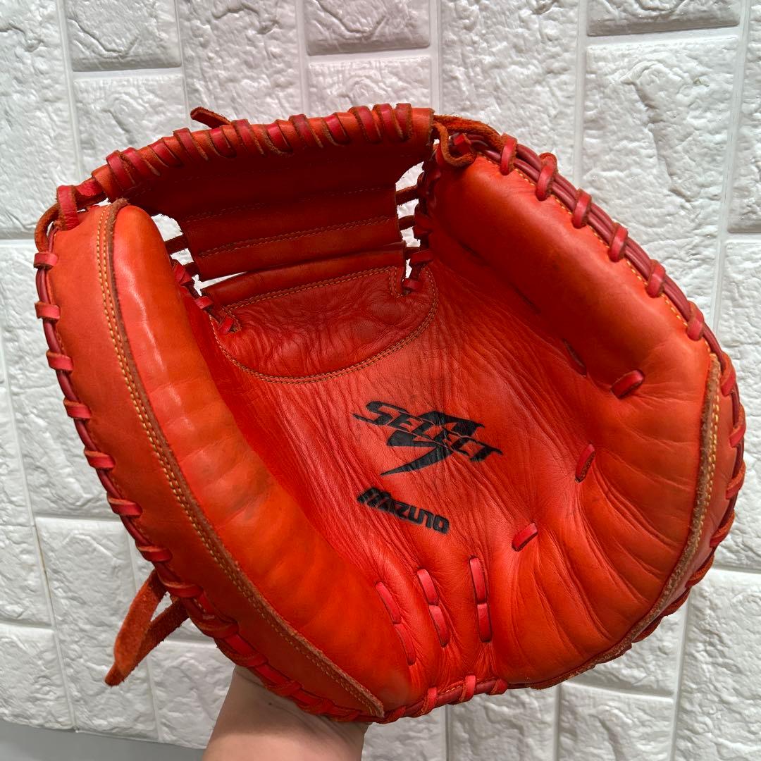 【美品】野球 グローブ 軟式 一般 キャッチャーミット ミズノ セレクト9