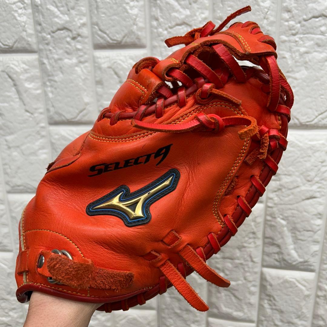 【美品】野球 グローブ 軟式 一般 キャッチャーミット ミズノ セレクト9