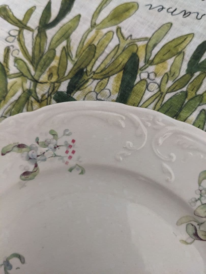 希少フランスアンティーク　サンタマン　ヤドリギ