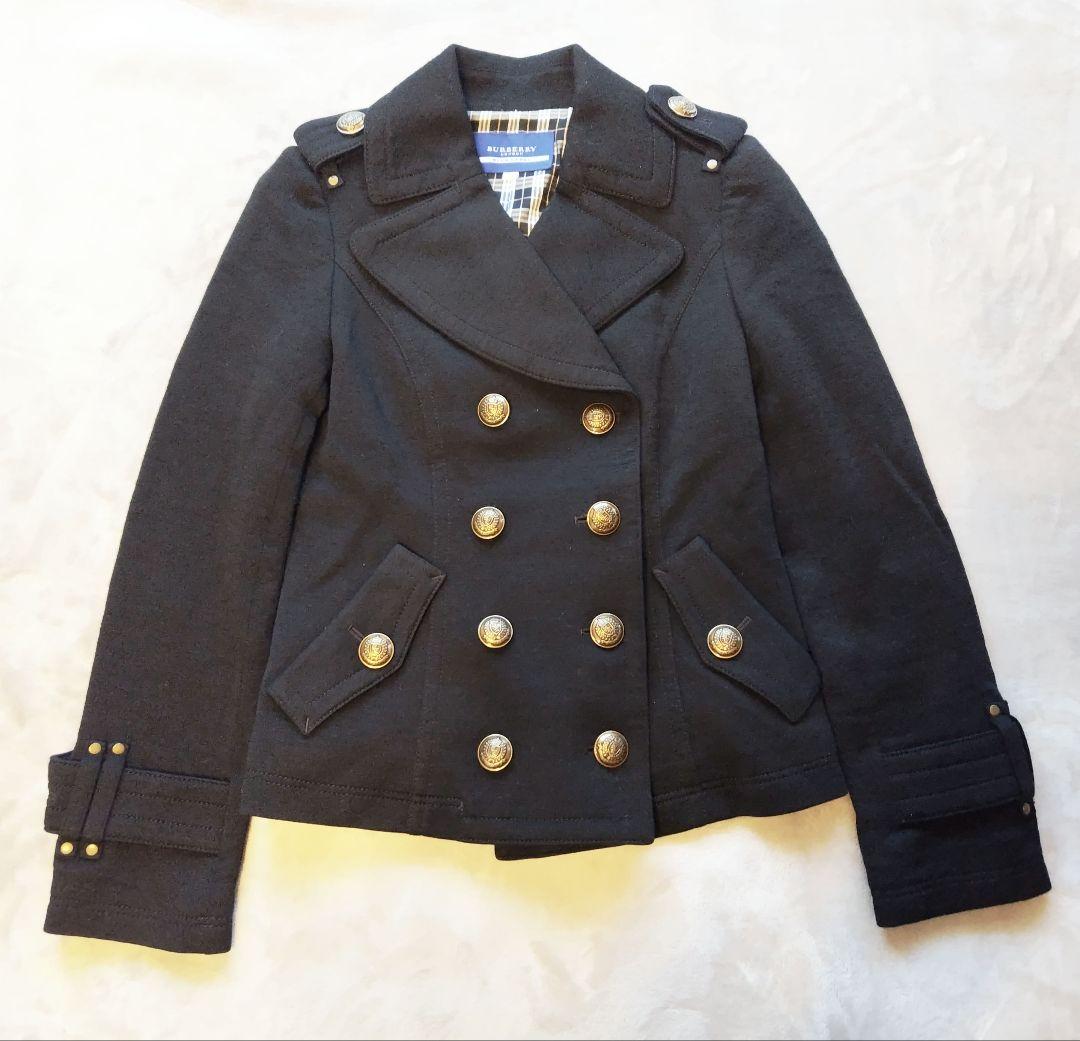 【美品】BURBERRY LONDON ナポレオンコート ピーコート 38