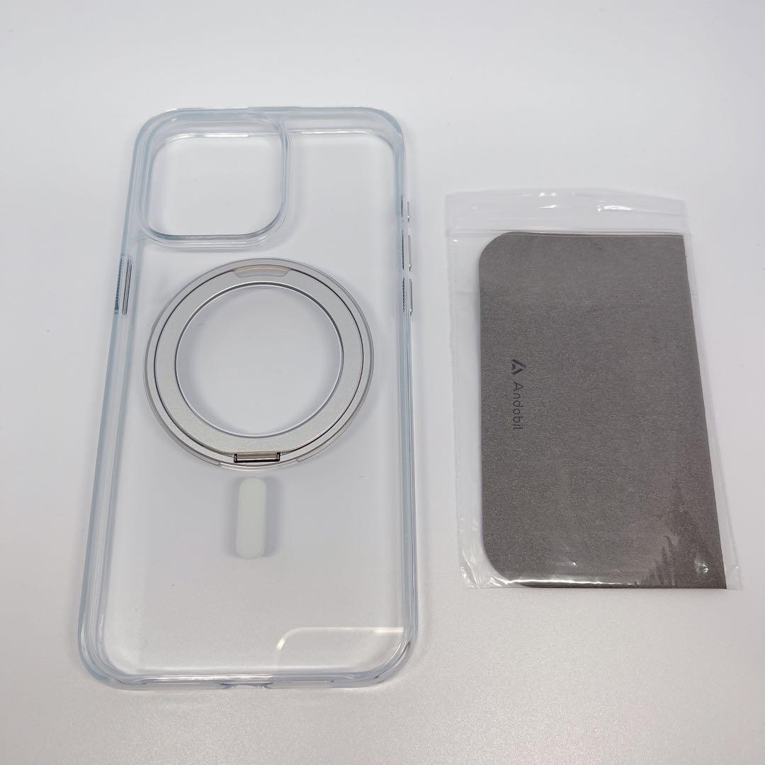 iPhone 15 Pro Max ケース Magsafe スマホリング 透明