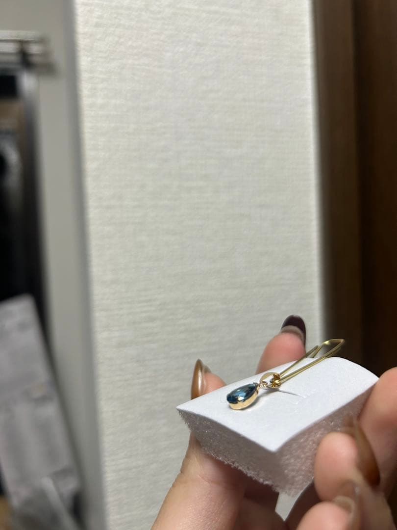 K18 ロンドンブルートパーズ ペンダントトップ 1.20ct 新品未使用タグ付