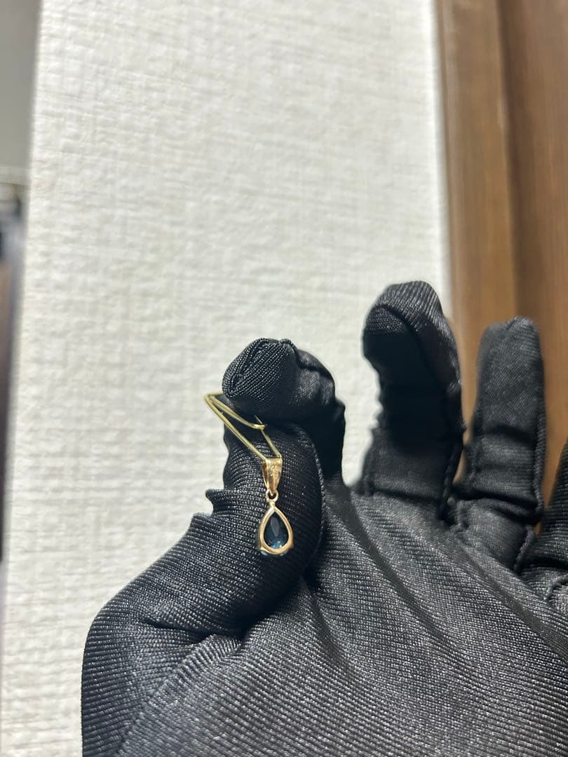 K18 ロンドンブルートパーズ ペンダントトップ 1.20ct 新品未使用タグ付