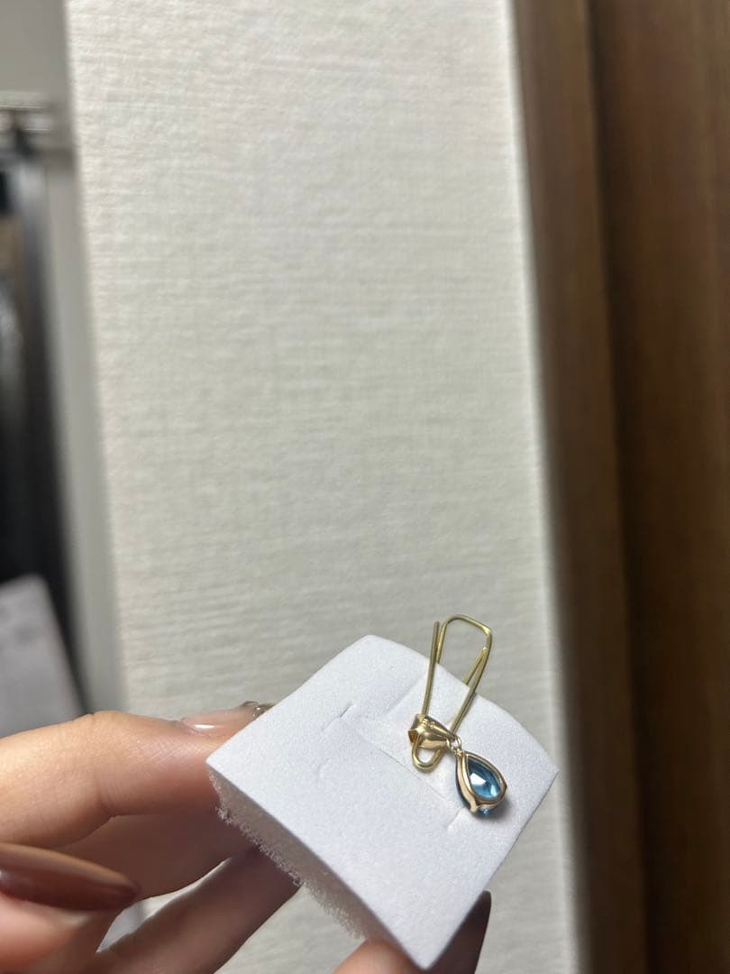 K18 ロンドンブルートパーズ ペンダントトップ 1.20ct 新品未使用タグ付