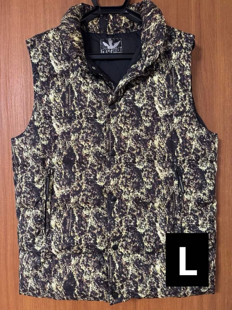 【激レア★極美品】nitraid リアルウィード　ダウンベスト　ナイトレイド L