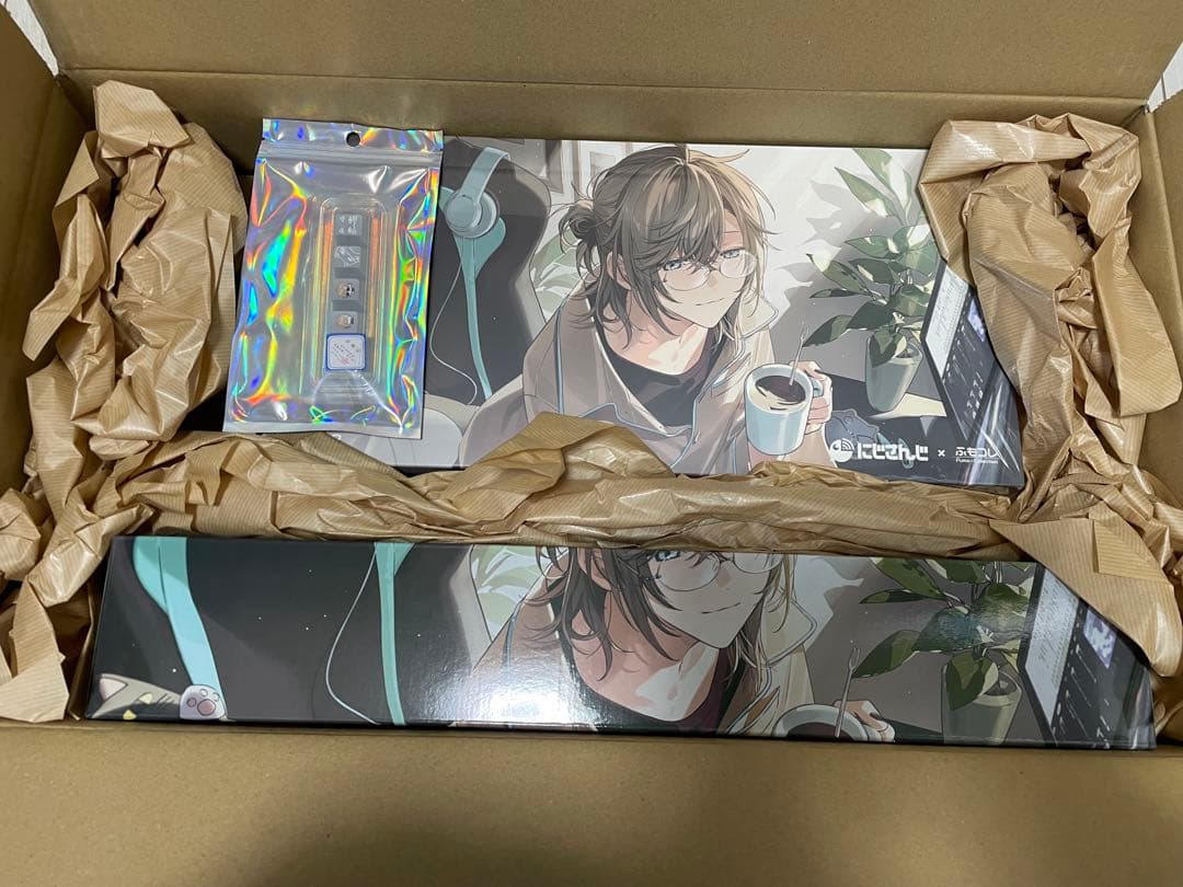 ふもコレ にじさんじ キーボード & 2XLマウスパッド&キーキャップ