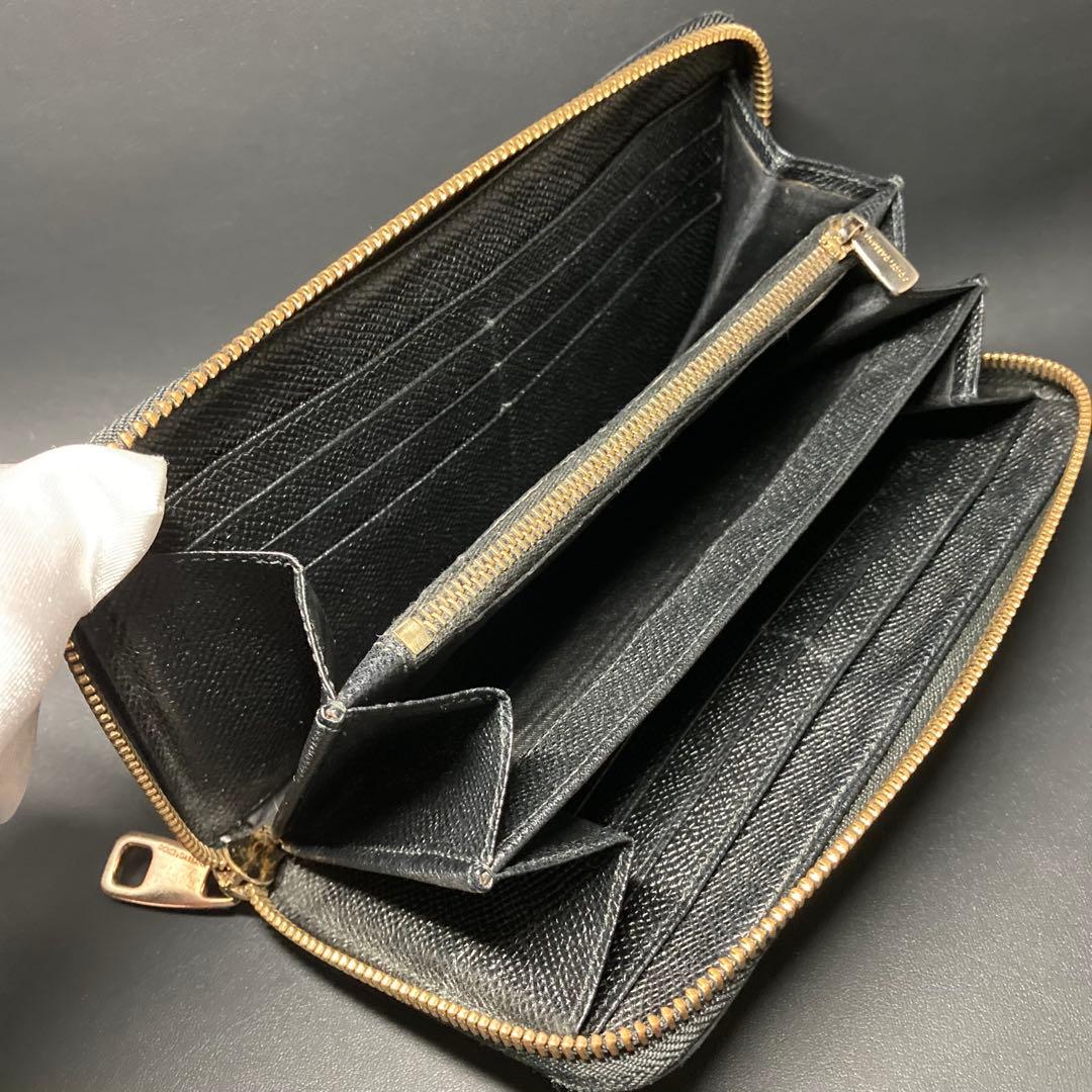 ドルチェ&ガッバーナ　長財布　ラウンドファスナー　ヒョウ柄