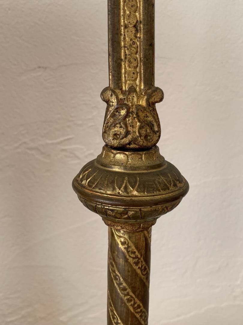 フランスアンティーク　十字架　置物　金属製　ブロカント