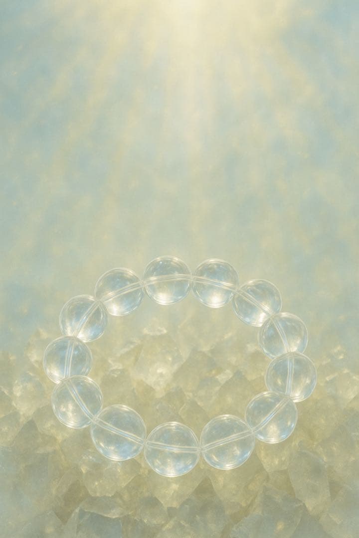 R様美✨超希少✨AAAAAマニハール水晶ブレスレット✨精霊の花冠✨レムリアン天使