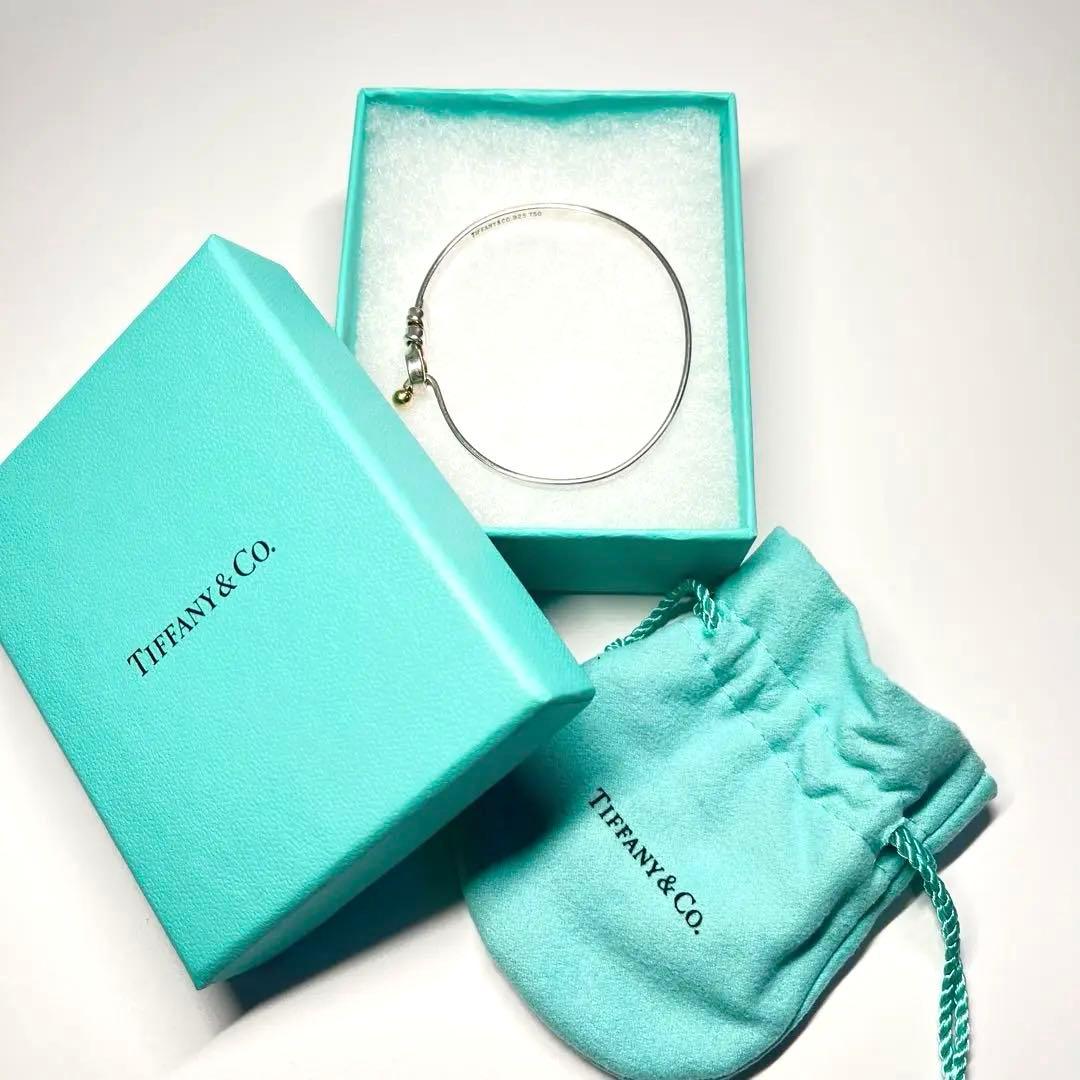 ✨美品✨ Tiffany & Co. 18K ラブノットフック&アイ バングル.