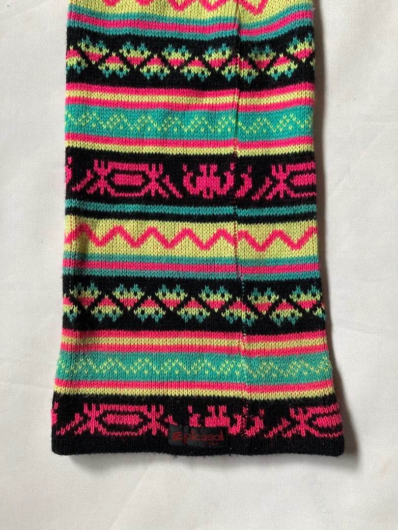 珍品↑ Italy製 Picaso とんでもなく長いニット帽