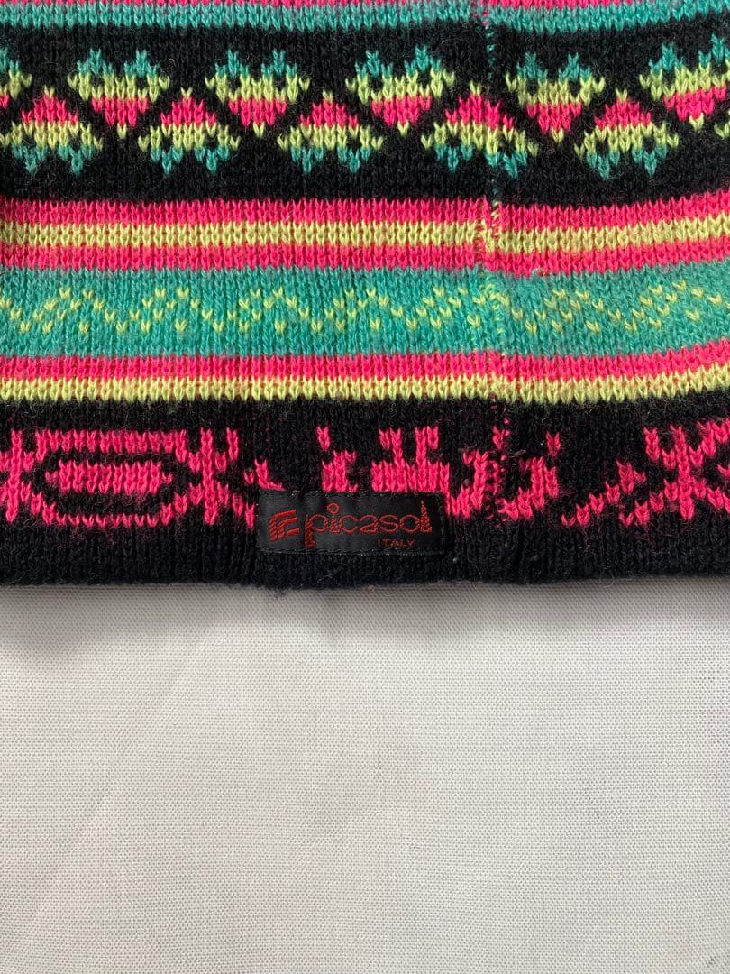 珍品↑ Italy製 Picaso とんでもなく長いニット帽