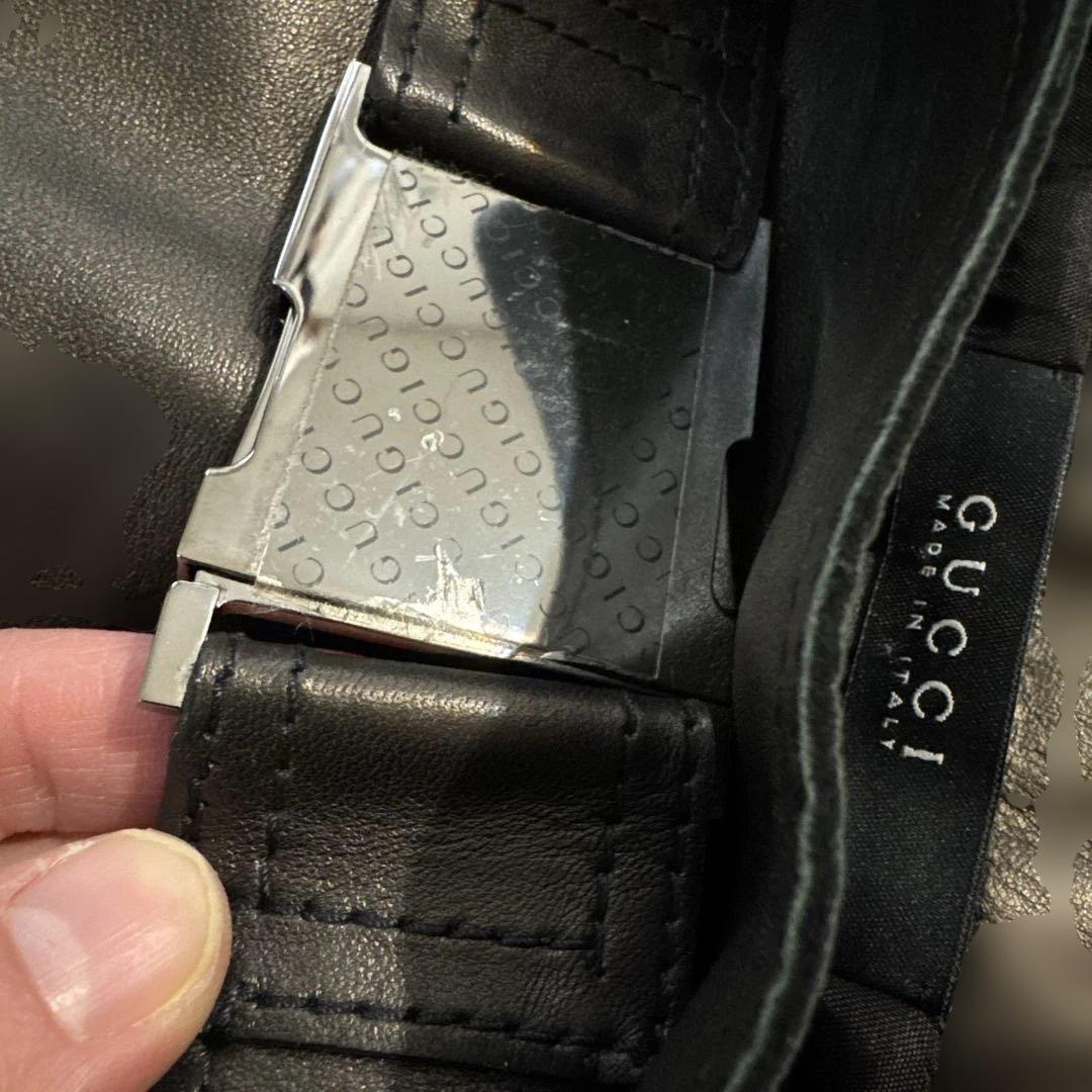 GUCCI レザー タイトスカート 40サイズ 黒