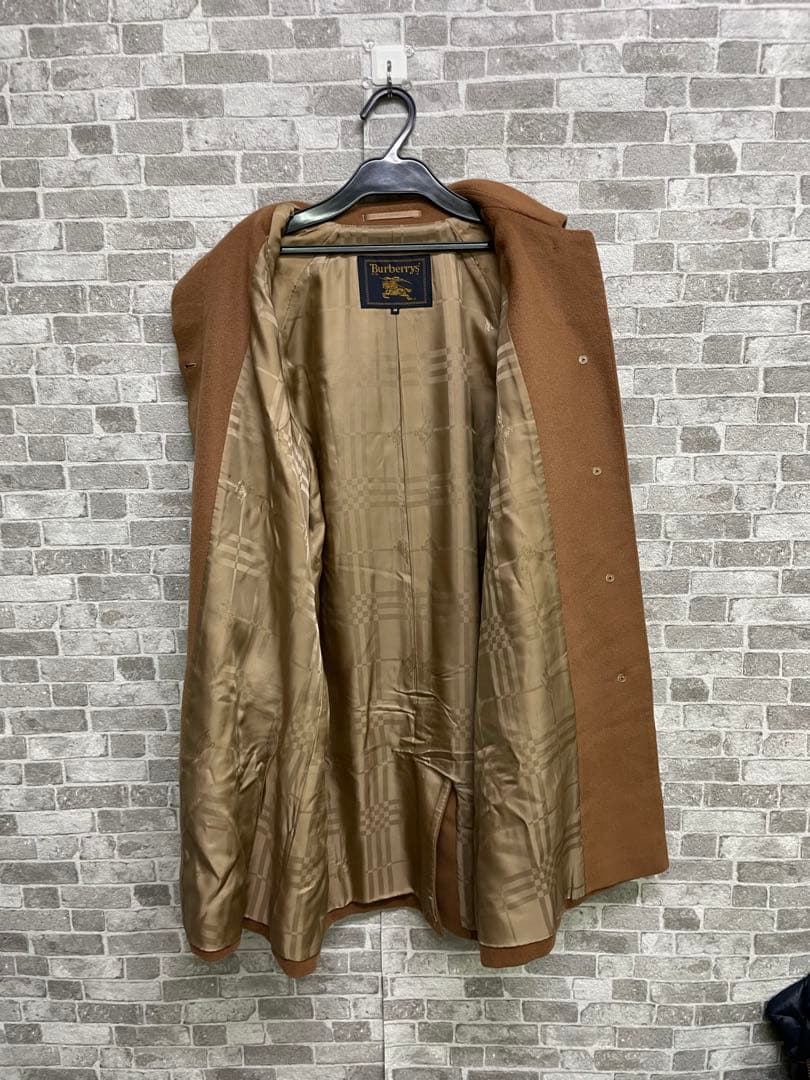 美品　BURBERRY カシミヤ　ブラウンウールコート　冬コーデ