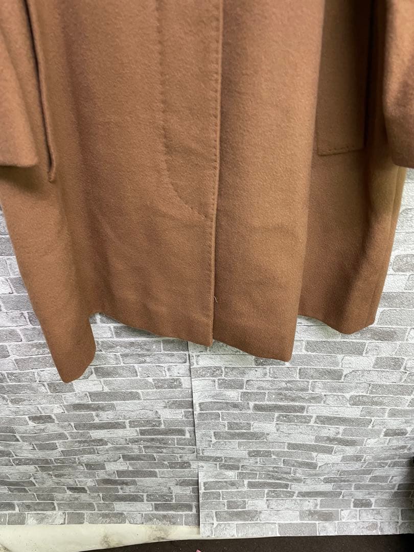 美品　BURBERRY カシミヤ　ブラウンウールコート　冬コーデ