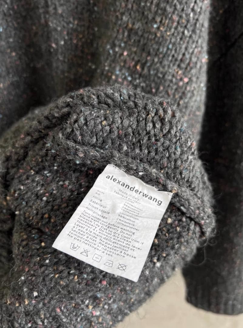 Alexander Wang ニットジップフーディ L