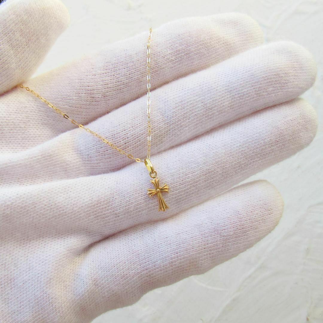 SALE‼️K18 クロス 18K ネックレス トップ 刻印 18金 18KYG
