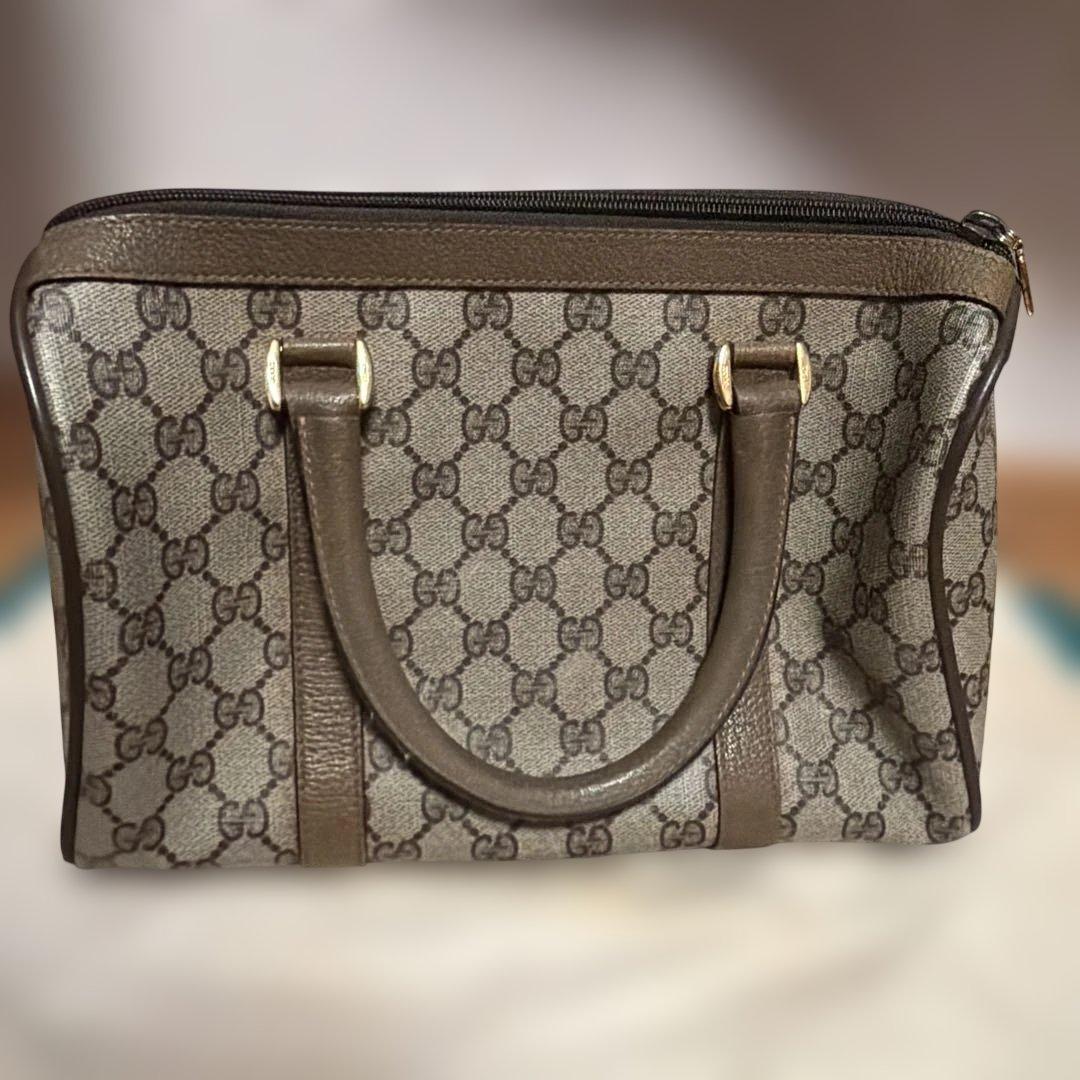 Gucci GGパターン ボストンバッグ 鑑定済み