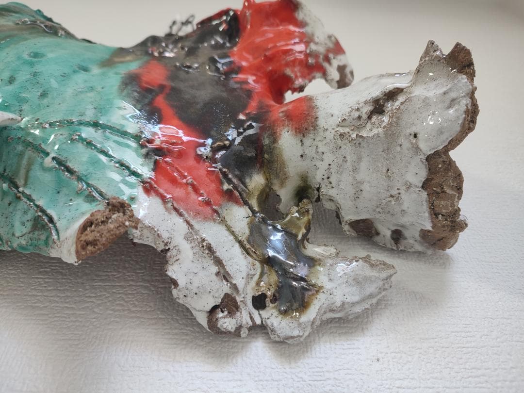 森正　作　馬酔木窯　魚　アート　陶芸家　貴重　レア