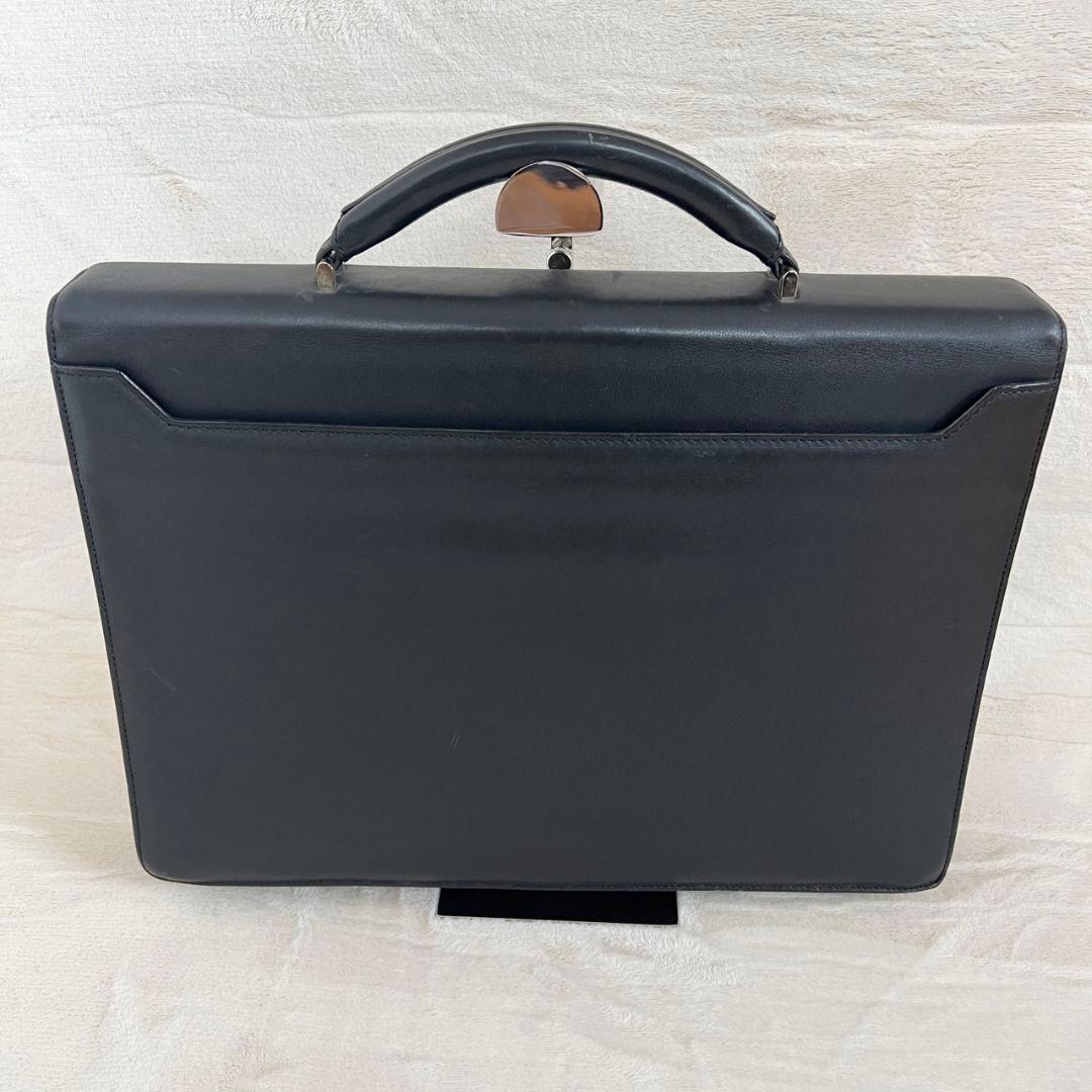 ロエベ　 ビジネスバッグ ブリーフケース ハンドバッグ 　レザー　ブラック