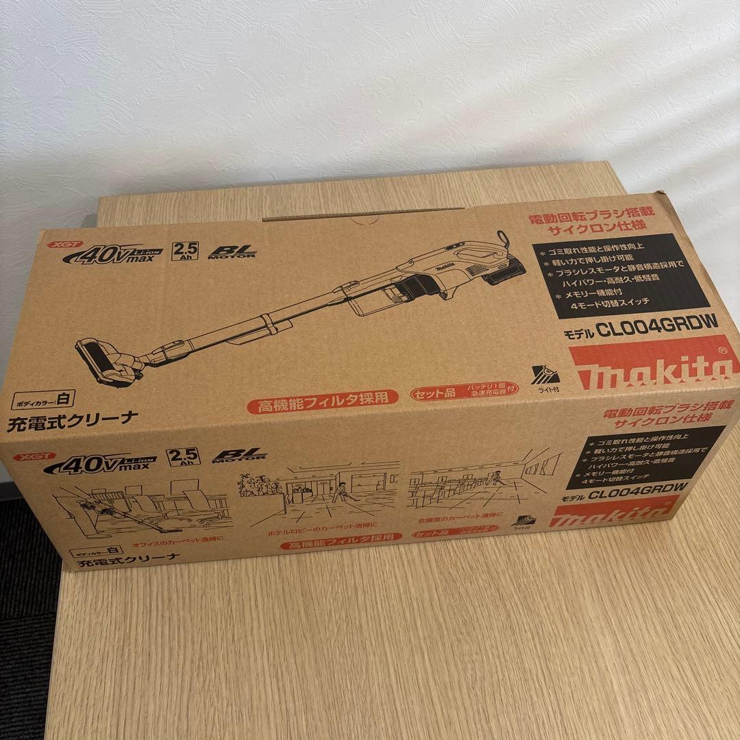 【新品】マキタ充電式クリーナCL004GRDW