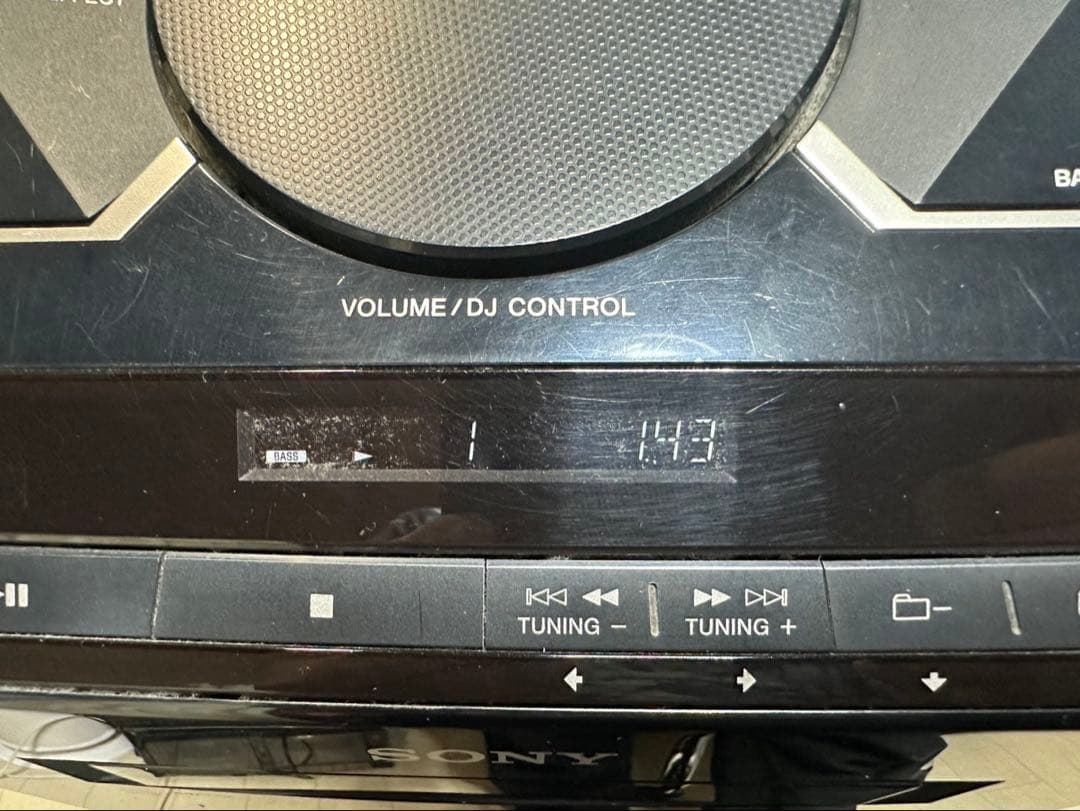 SONY MODEL NO.MHC-V3 コード付き 爆音モンスタースピーカー