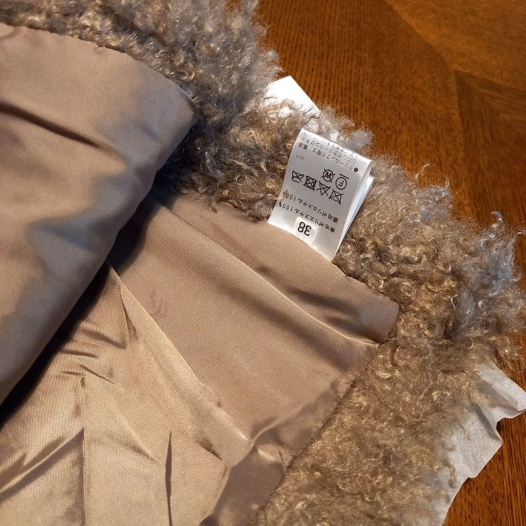 PASSIONE プードルファーベスト キャメル エコファー M　新品