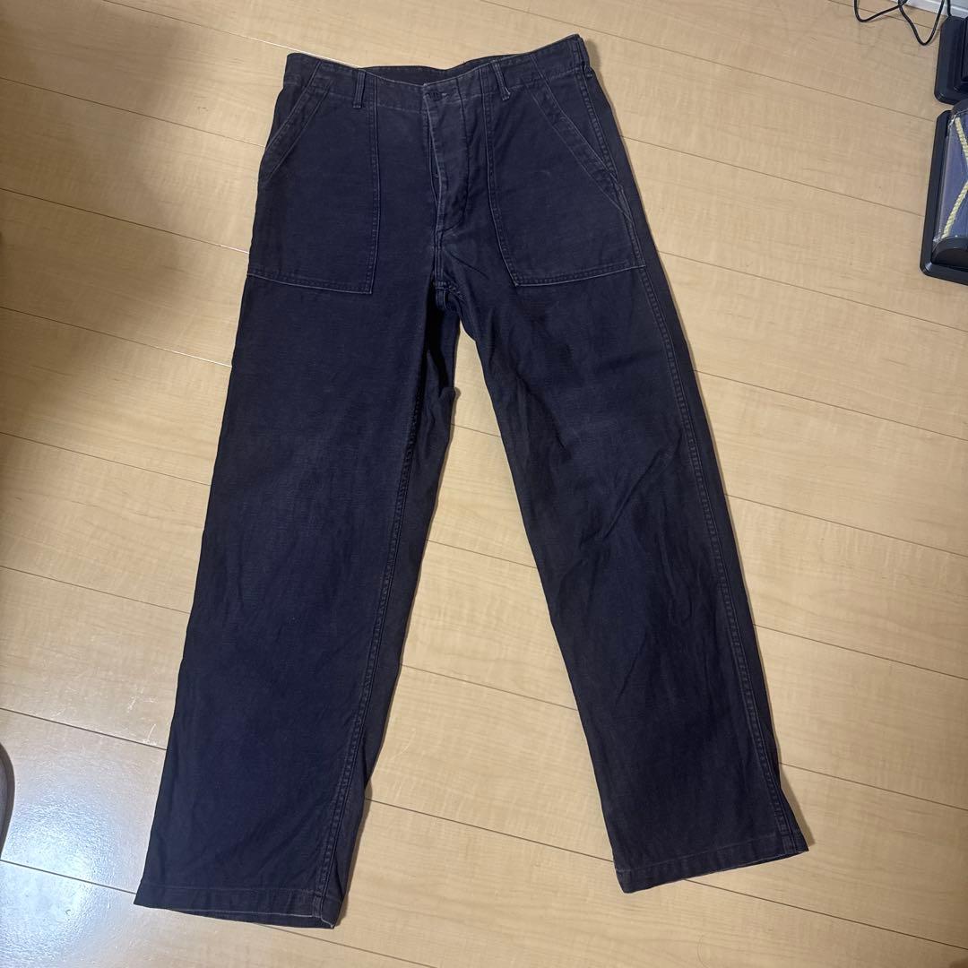 オアスロウ　orSlow ファティーグパンツ　ブラック　ブラウン　パープル